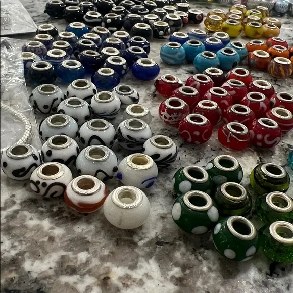 SOLD FOR SPEEDYWEEZIE Colorful Bead Collection with Silver Accents - Picture 4 of 16